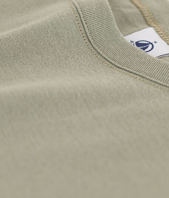 T-shirt L'ICONIQUE girocollo in cotone donna verde MARECAGE