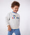 Felpa in cotone bambino unisex grigio BELUGA CHINE