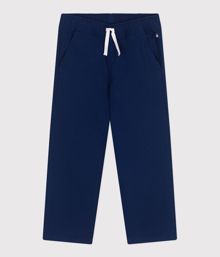 Pantaloni in cotone bambino blu