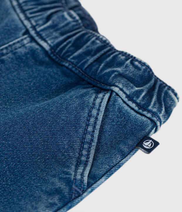 Jeans in denim per beb&egrave; blu