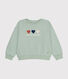 Maglia in tessuto felpato bambina