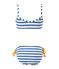 Costume da bagno bambina 2 pezzi bianco MARSHMALLOW/blu PERSE
