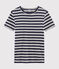 T-shirt iconica donna blu SMOKING/grigio BELUGA