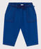 Pantaloni in cotone lyocell per bebè blu INCOGNITO