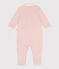 Pigiama in ciniglia con colletto neonato rosa SALINE