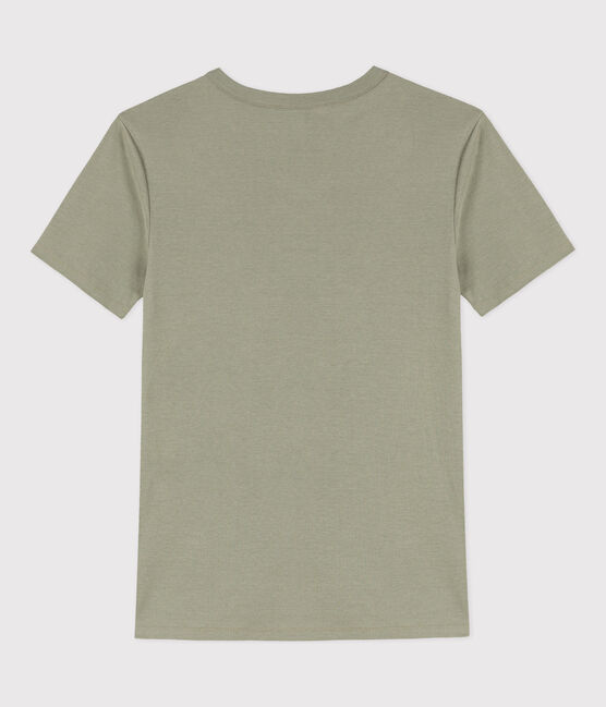 T-shirt L'ICONIQUE girocollo in cotone donna verde MARECAGE
