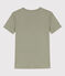 T-shirt L'ICONIQUE girocollo in cotone donna verde MARECAGE