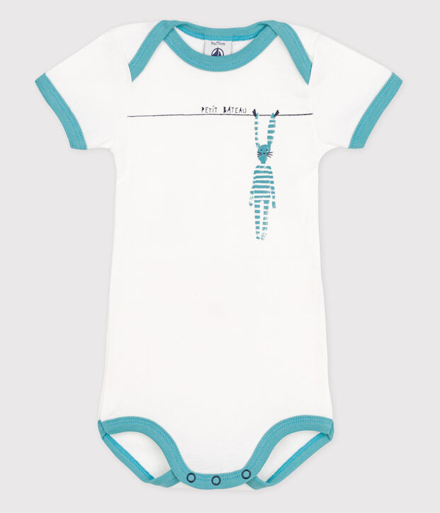 Body manica corta beb&egrave; bianco