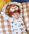 Pigiama travestimento con maschera bambino unisex in tessuto felpato bianco MARSHMALLOW/bianco MULTICO