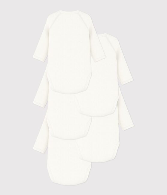 Confezione da 5 body incrociati a maniche lunghe in cotone variante 1