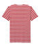 T-shirt uomo a righe bicolore rosso TERKUIT/bianco MARSHMALLOW