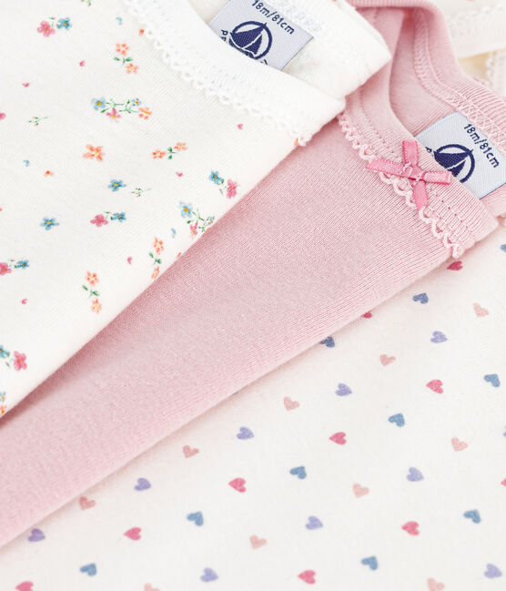 Set di body a maniche lunghe in cotone con stampa a fiori neonato variante 1