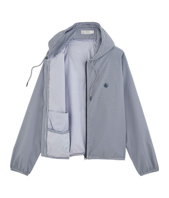 Giacca a vento corto unisex blu SMOKING/bianco MARSHMALLOW