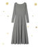 Robe longue femme à manches longues. Petit bateau x Marie-Agnès Gillot blu SMOKING/beige COQUILLE