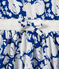Abito bambina stampato bianco MARSHMALLOW/blu PERSE