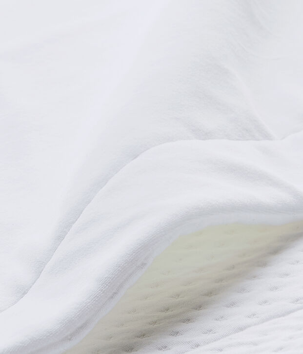 Copertina per beb&eacute; unisex bi-mati&egrave;re bianco