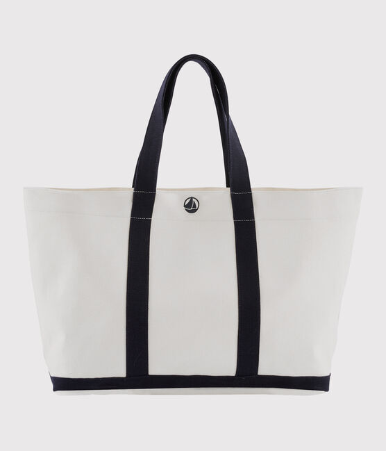 Borsa shopping bianco MARSHMALLOW/blu SMOKING