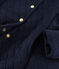 Cappotto in tubique bambina blu SMOKING