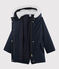 Parka in cotone spalmato bambina blu SMOKING