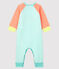 Tutina senza piedi a costine arancione CORAL/bianco MARSHMALLOW