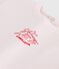 T-shirt a maniche corte in cotone tinta unita neonato rosa FLEUR