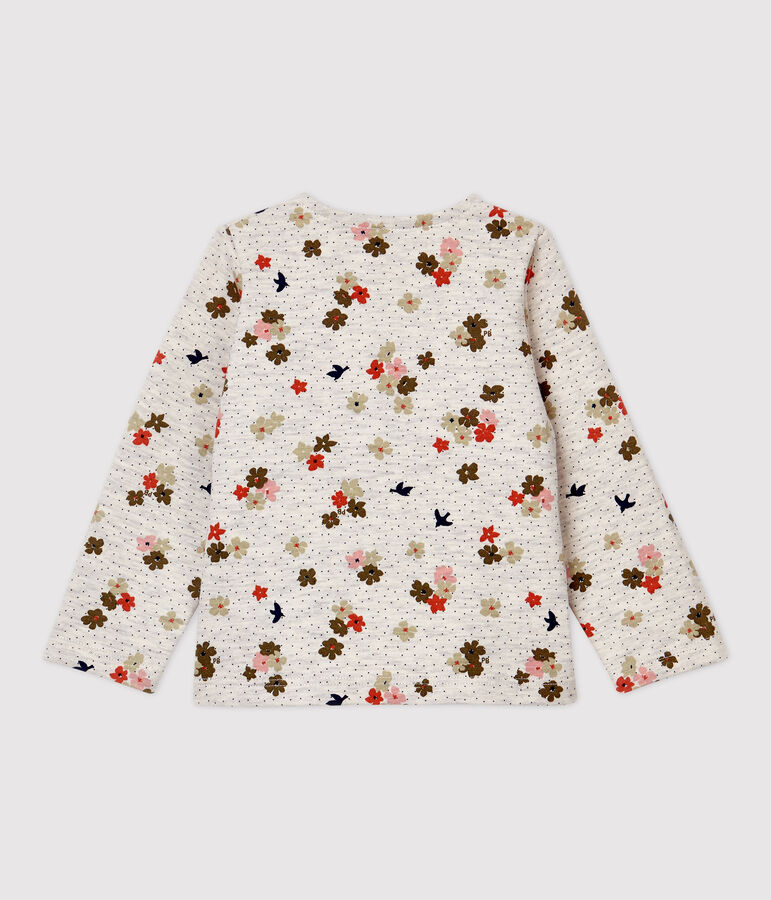 Cardigan in cotone beb&egrave;. beige/multicolore