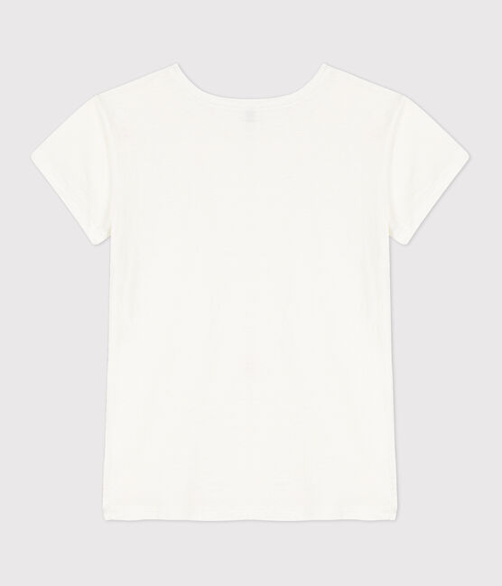 T-shirt "L'IDEAL" in cotone/lino Donna bianco ECUME