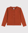 Cardigan in cotone bambina marrone RUSTY