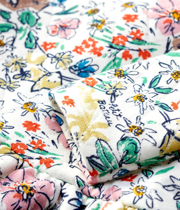 Abito trapuntato beb&egrave;. bianco/multicolore