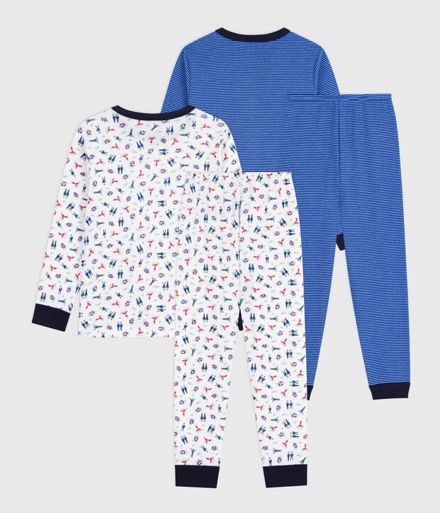 Set di pigiami in cotone fantasia bambino multicolore