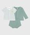 Completo nascita tre pezzi in cotone e T-shirt a righe con limone PAUL/ MULTICO