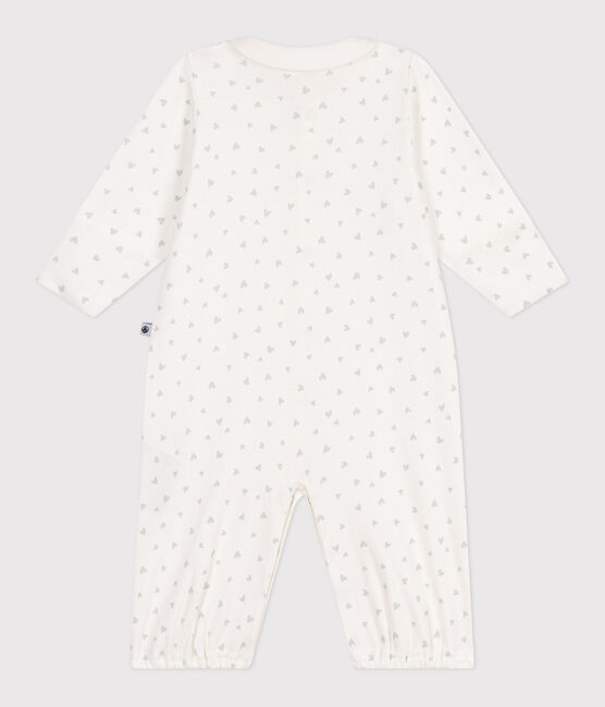 Sacco nanna in cotone con colletto a cuoricini neonato bianco MARSHMALLOW/bianco MULTICO