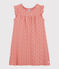 Camicia da notte bambina a fiori in cotone rosa PAPAYE/ MARSHMALLOW
