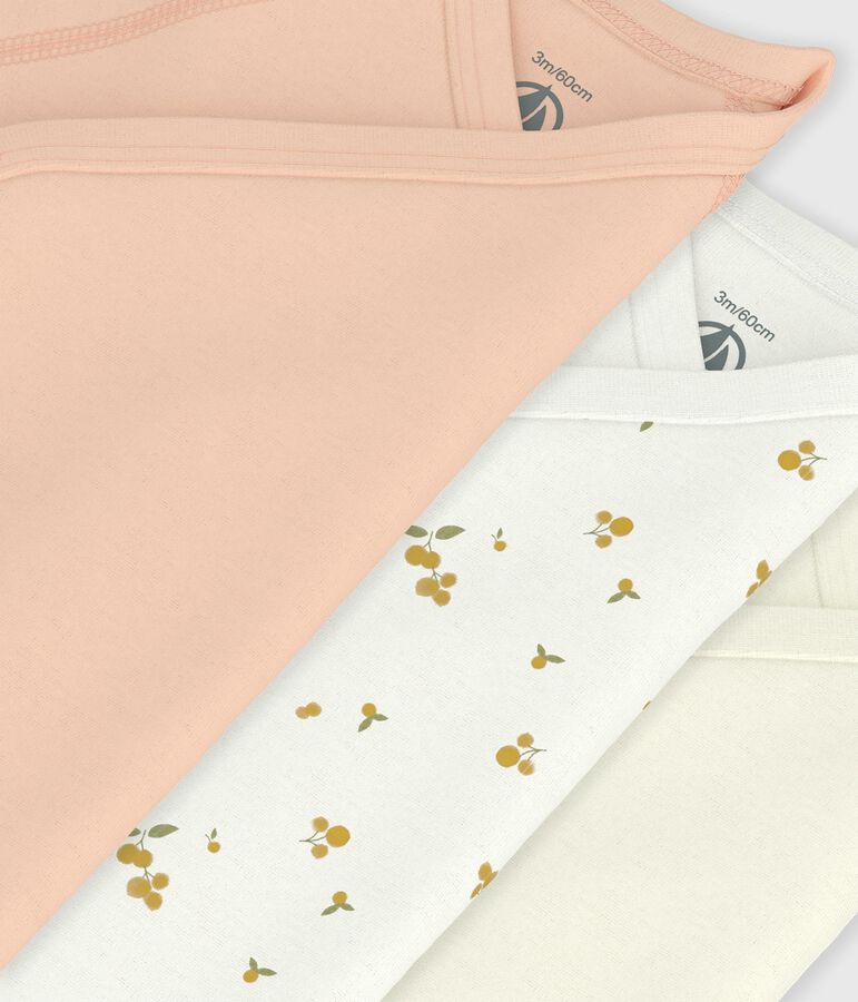 Set di body incrociati a maniche corte in cotone fantasia neonato variante 1