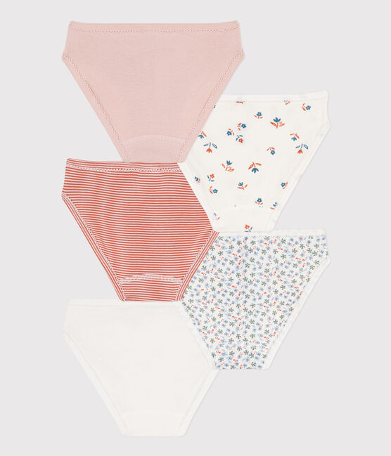 Confezione da 5 slip bambina in cotone variante 1