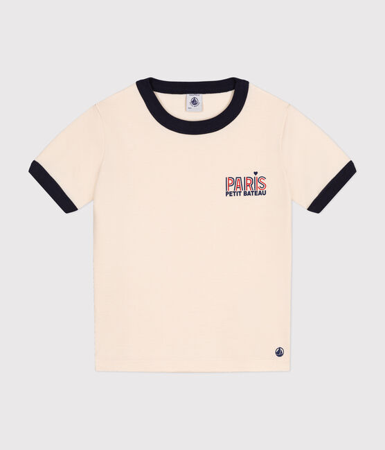 T-shirt in jersey bambino ecru AVALANCHE