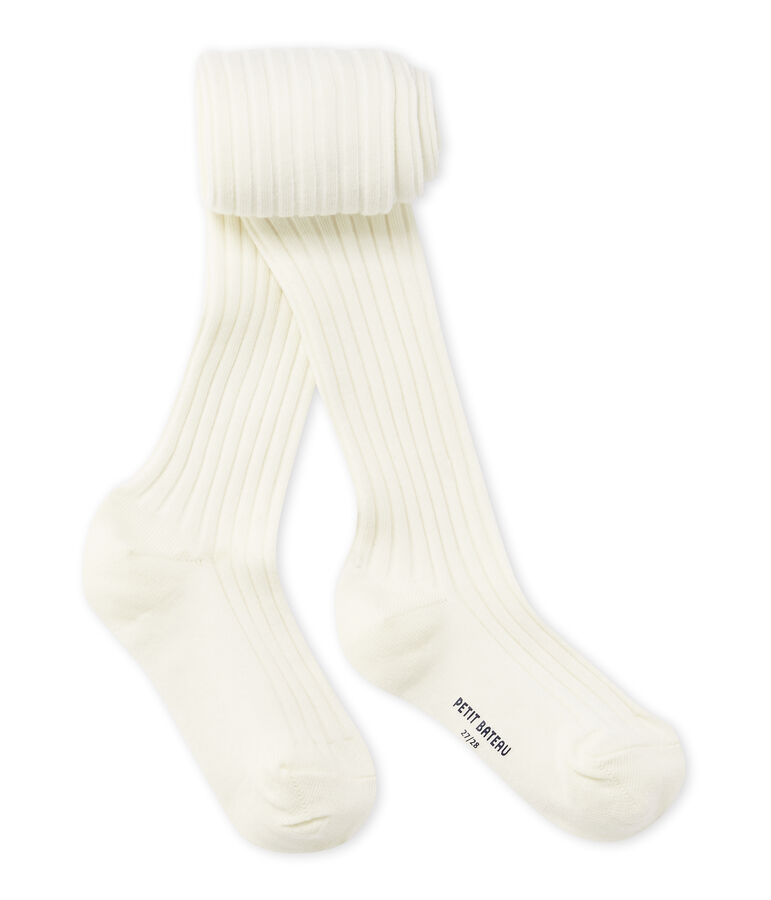 Collant fille bianco
