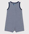 Tutina bebè Petit Bateau x Water Family blu MEDIEVAL/bianco MARSHMALLOW