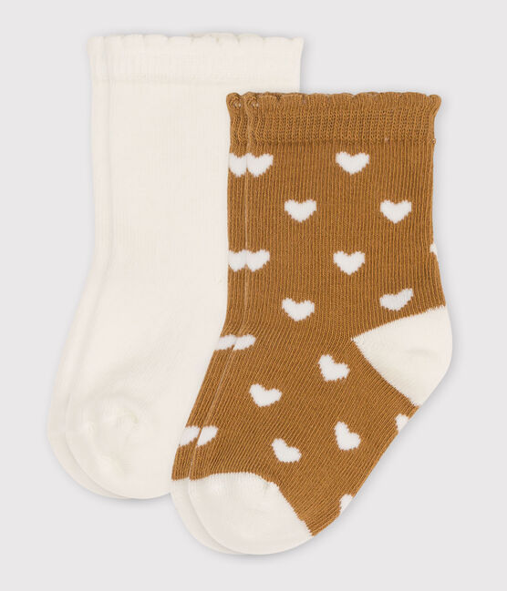 Confezione da 2 paia di calzini bebè a cuori variante 4