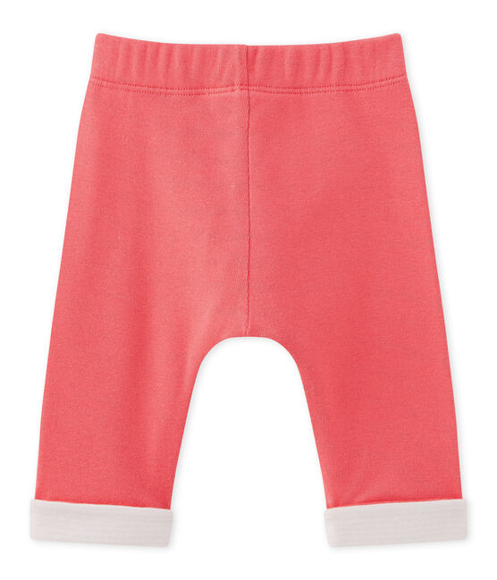 Pantaloni per bebè maschio reversibili rosa Gloss