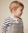 T-shirt bebè a maniche lunghe in cotone bianco MARSHMALLOW/blu SMOKING