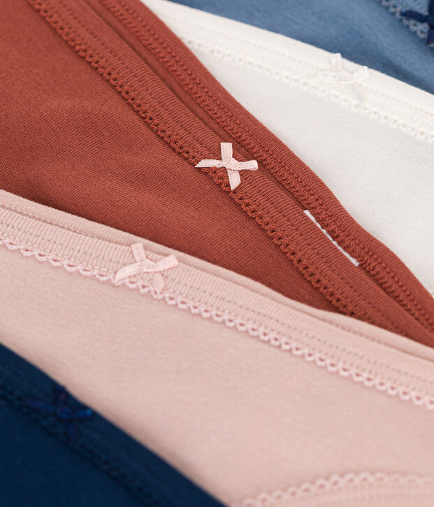 Confezione da 5 culottes di cotone donna multicolore