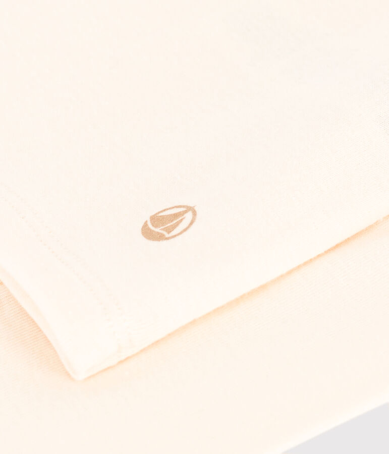 Cardigan in cotone bambina ecru