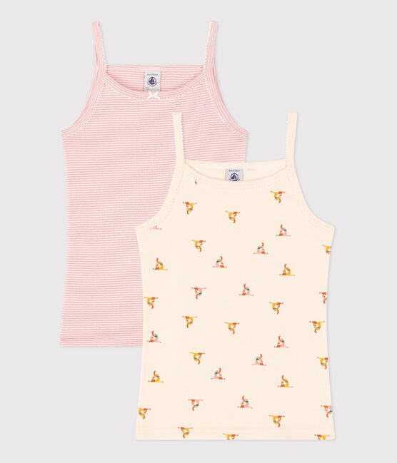 Confezione da 2 canottiere con spalline in cotone bambino variante 1
