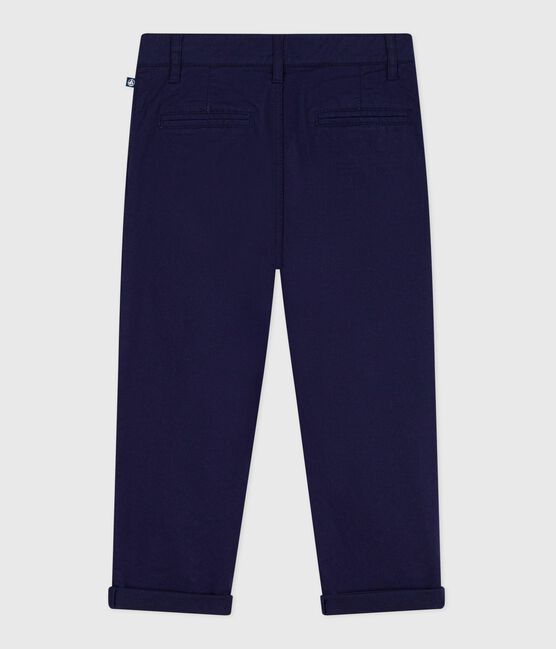 Pantaloni in cotone bambino blu SOIR