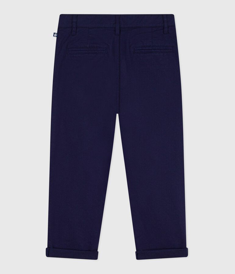 Pantaloni in cotone bambino blu