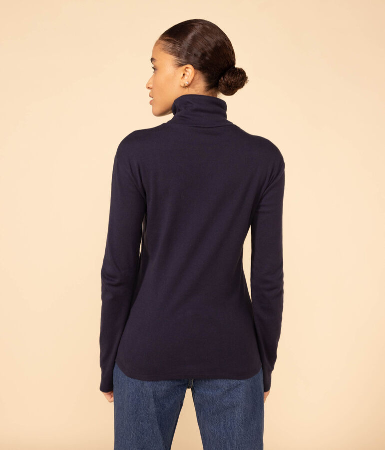 T-shirt dolcevita LE DROIT in cotone Donna blu