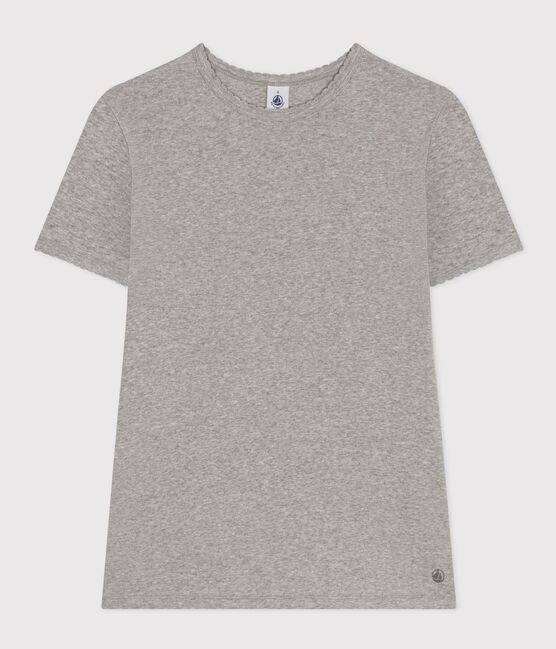 T-shirt L'ICONIQUE cocotte in cotone Donna grigio CHATON CHINE
