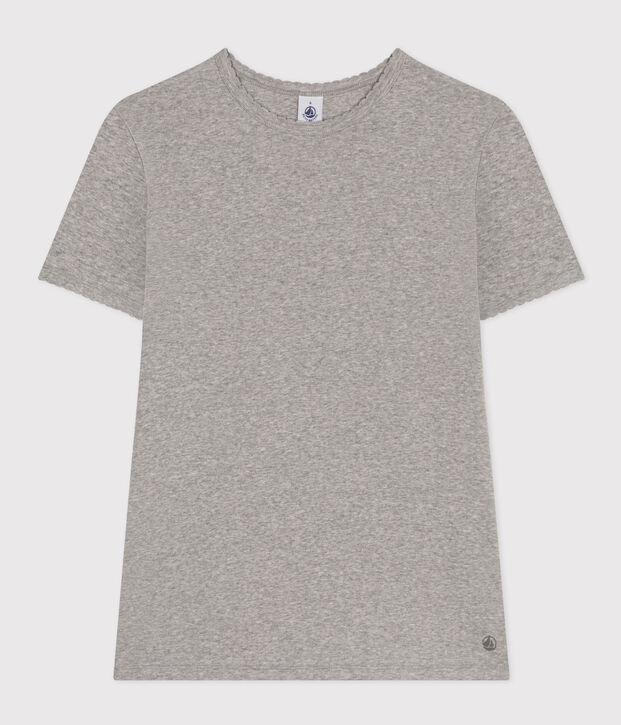 T-shirt L'ICONIQUE cocotte in cotone Donna grigio