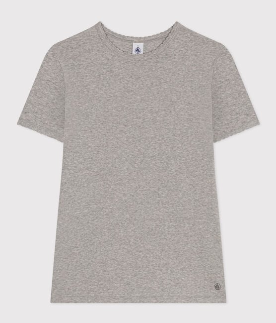 T-shirt L'ICONIQUE cocotte in cotone Donna grigio CHATON CHINE